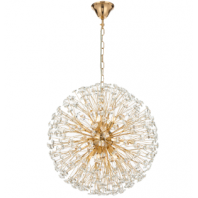 TELBIX-LERIDA 12 LIGHT ROUND PENDANT GOLD